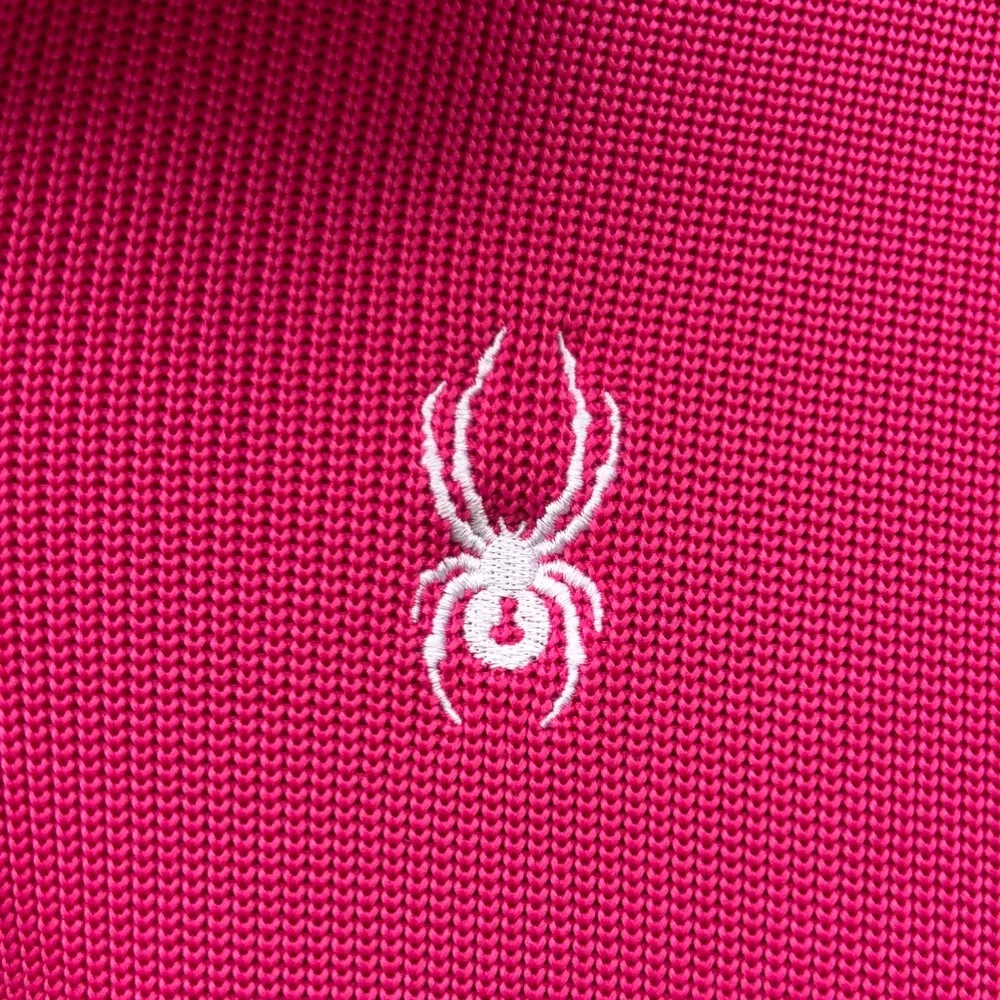 Spyder Girls XL Bright Pink Knit Endure Full Zip Fleece Lined Stryke Ski Jacket